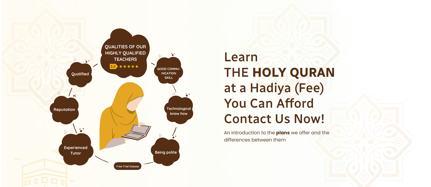 Learn the Holy Quran at an affordable Hadiya fee – Tajweed Quran Academy